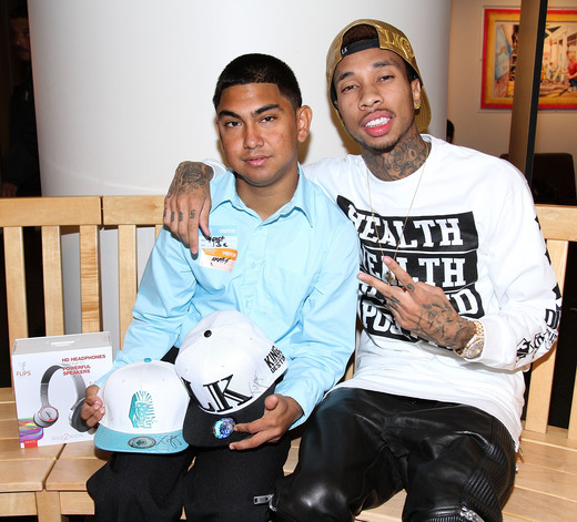 Tyga  with Isael at L.A. Hospital Photo Credit: Theybf.com