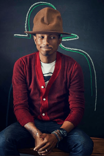 Pharrell being eaten by the smokey the bear hat. Image Courtesy: Facebook