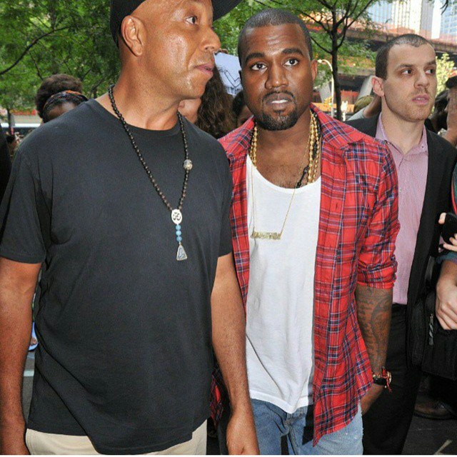 Russell Simmons and Kanye West want to change the fashion industry, but have conflicting ways on doing it. Photo Courtesy: unclerush instagram